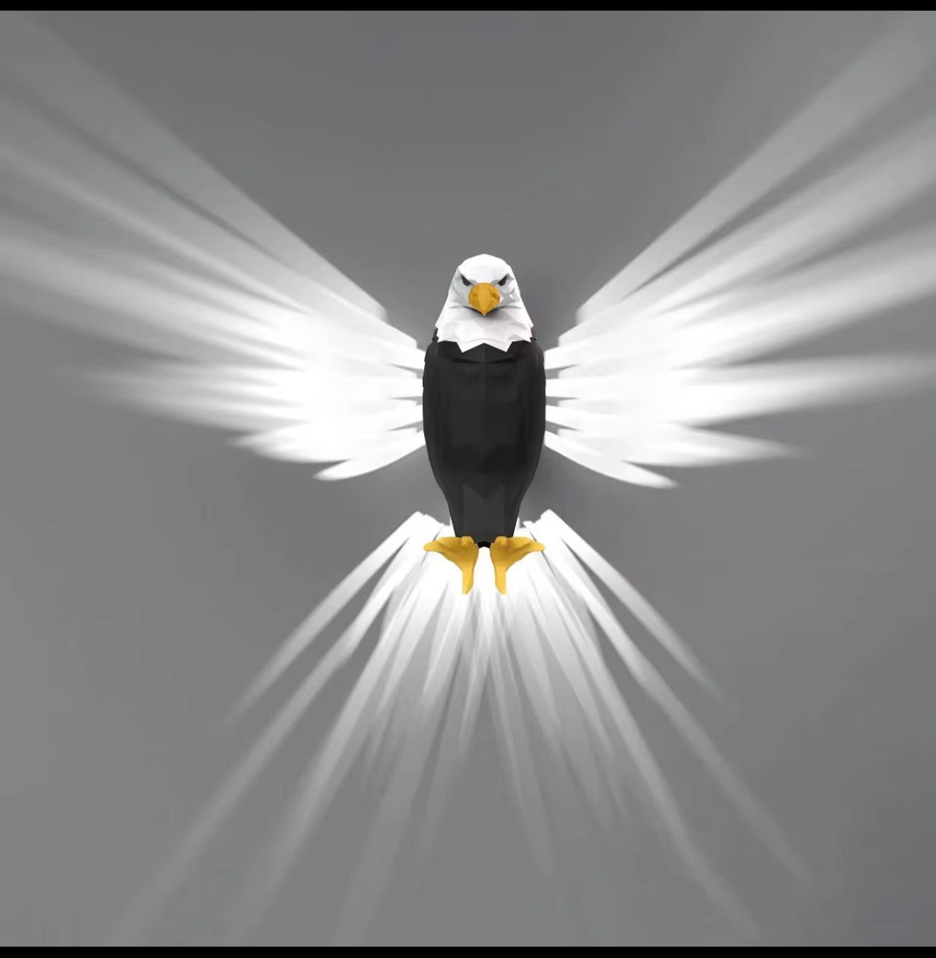 Modern Bird Shaped LED Wall Lamp Black White Yellow Living Room Bedroom Hallway
