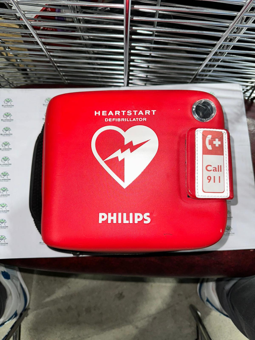 Philips HeartStart Automated External Defibrillator (AED) in used condition