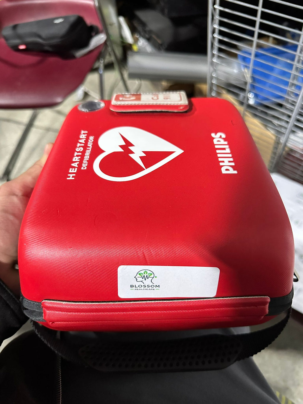 Philips HeartStart Automated External Defibrillator (AED) in used condition