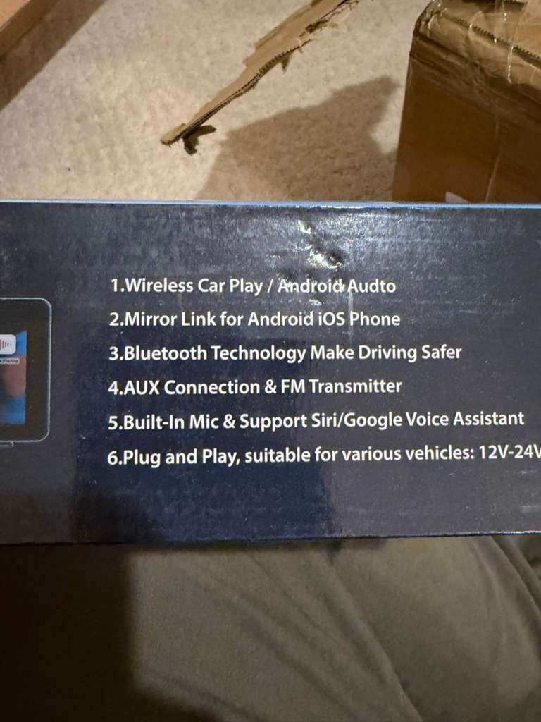 Car Stereo Apple CarPlay Android Auto Bluetooth AUX Voice Control Radio