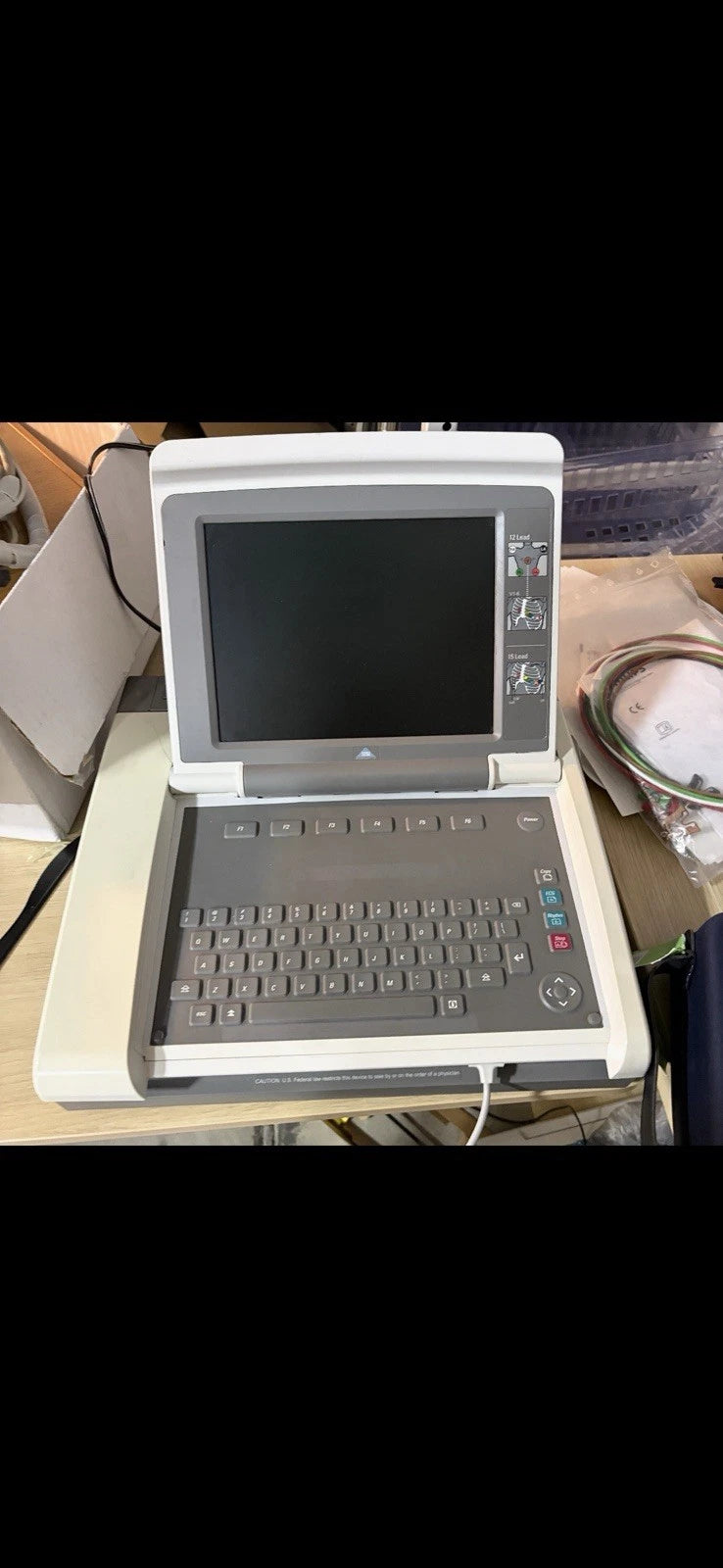 Portable Ultrasound Machine with Probe and Keyboard, Laptop Mount