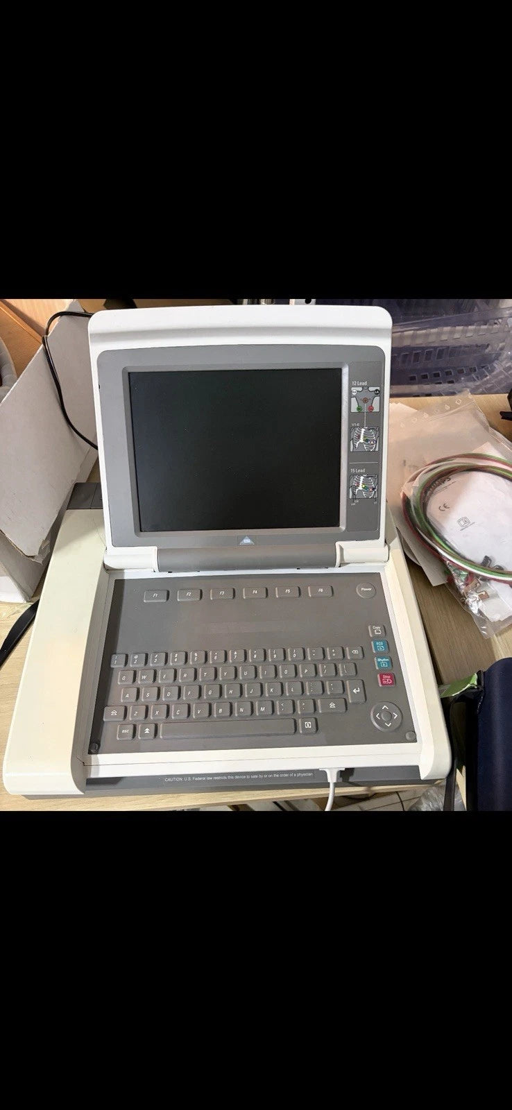 Portable Ultrasound Machine with Probe and Keyboard, Laptop Mount